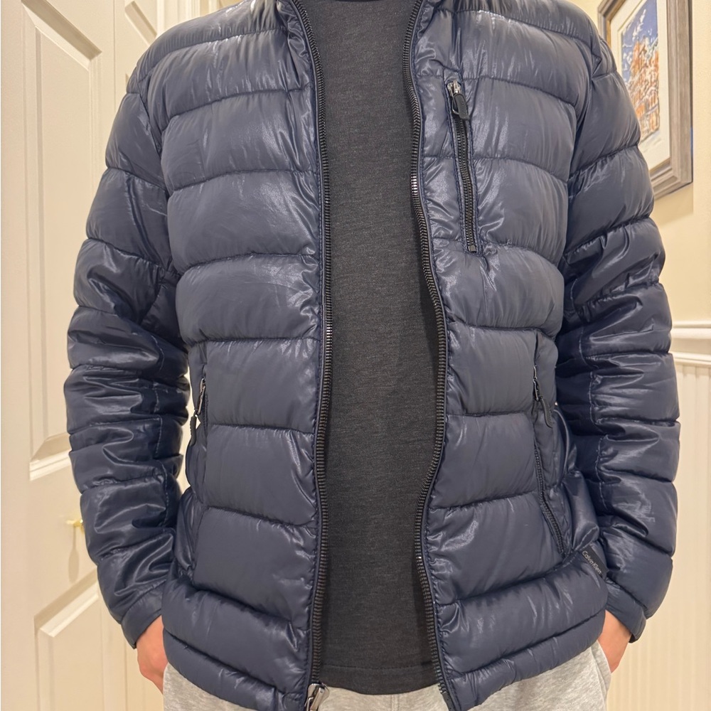 Calvin Klein Men's Navy Puffer Jacket
